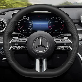 Изготовленная на Заказ Крышка Рулевого колеса Автомобиля 100% Подходит Для Mercedes Benz C-Class W206 2021 E-Class W213 2021 S-Class W223 2021 Автомобильные Аксессуары