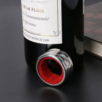 Практичное стопорное кольцо для бутылки красного вина из нержавеющей стали, защищающее от капель