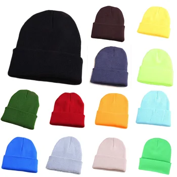 Сохраняющая тепло шапочка Унисекс, защита от холода, эластичность, женская зимняя вязаная шапка, уличная мода, однотонные уличные кепки