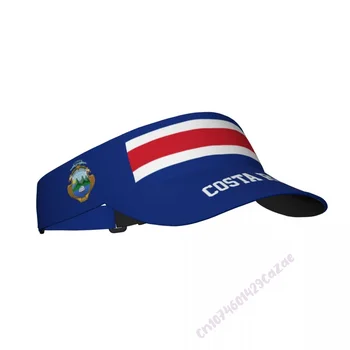 Солнцезащитная кепка с козырьком под флаг Коста-Рики, Регулируемые Дышащие Солнцезащитные шляпы Унисекс для пляжного гольфа, тенниса на открытом воздухе