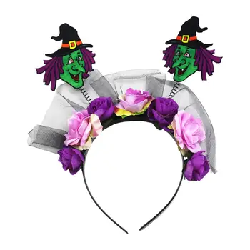 Повязка на голову для Хэллоуина, цветочный головной убор для Косплея, костюм, обруч для волос, головные уборы для ролевых игр, Карнавал, Маскарад, принадлежности для вечеринок