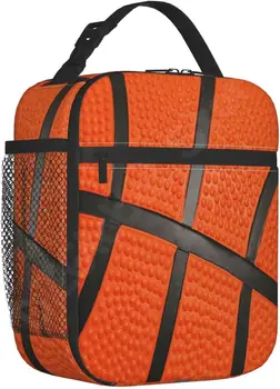 Спортивный мяч Баскетбольный Ланч Бокс Портативная изолированная сумка для ланча Мини-холодильник Back To School Thermal Meal Tote Kit для девочек и мальчиков