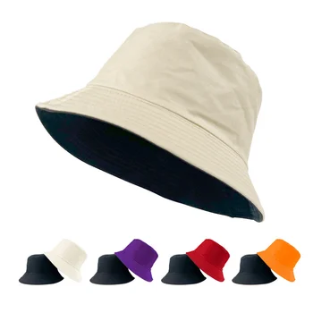 Хлопковый рыбацкий козырек, гибкая коричневая шляпа, складная легкая кепка для бассейна, солнцезащитный крем, кепка-ведро с вышивкой, милые дизайнерские пляжные шляпы