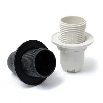 Mini Edisons Screw SES, Практичная Базовая лампочка E14, Держатель лампы, Подвесная розетка, кольцо для абажура, 250 В 2A, Черный/белый