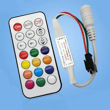 21Keys LED strip light Пульт Дистанционного Управления RF Wireless Dimming light Control Диммер WS2812B WS2811 DC 5V 12V 24V