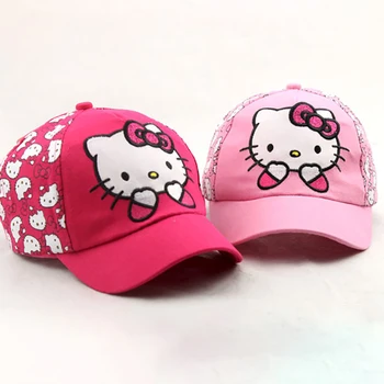 Kawaii Sanrio Аниме Бейсболка Cute Hello Kitty Универсальная Маленькая Свежая Мультяшная Мода Ins Бейсболка С Утиным Язычком Подарки для Детей