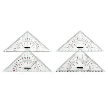 2X Треугольная линейка для рисования диаграмм для рисования кораблей 300 мм крупномасштабная треугольная линейка для обучения измерению расстояний