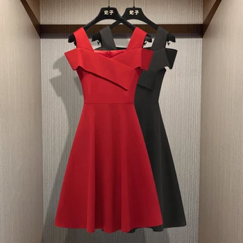 Платье знаменитостей в стиле наложницы Хепберн, женское лето 2021, новое модное платье с заворачивающейся талией