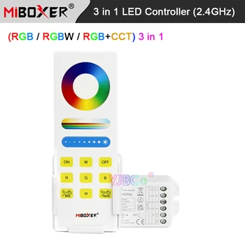 Miboxer (RGB RGBW RGB + CCT) 3 в 1 Контроллер Светодиодной Ленты 12V 24V 15A RGBCCT 2.4G Пульт Дистанционного управления/2.4G Шлюз/DMX512 регулятор Яркости света